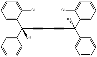 (+)-1,6-双-(2-氯苯基)-1,6-二苯基-2,4-己二炔-1,6-二醇