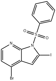 4-溴-2-碘-1-(苯磺酰基)-1H-吡咯并[2,3-B]吡啶