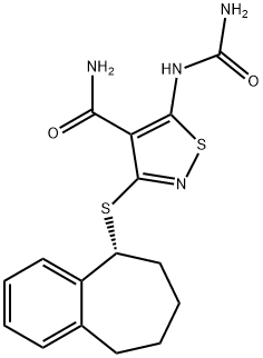 (R)-3-((6,7,8,9-四氢-5H-苯并[7]环烯-5-基)硫)-5-脲基异噻唑-4-羧酰胺