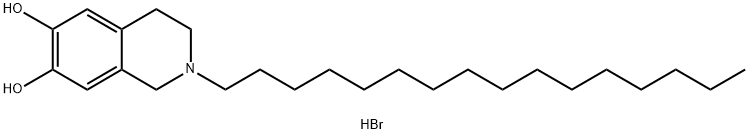 6,7-ISOQUINOLINEDIOL, 2-HEXADECYL-1,2,3,4-TETRAHYDRO-, HYDROBROMIDE