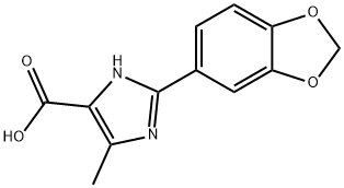 2-BENZO[1,3]DIOXOL-5-YL-5-METHYL-3H-IMIDAZOLE-4-CARBOXYLIC ACID