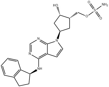氨基磺酸 [(1S,2S,4R)-4-[4-[[(1S)-2,3-二氢-1H-茚-1-基]氨基]-7H-吡咯并[2,3-D]嘧啶-7-基]-2-羟基环戊基]甲基酯
