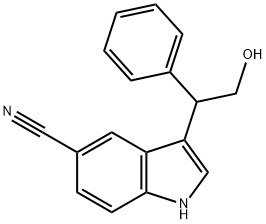3-(2-hydroxy-1-phenyl-ethyl)-1H-indole-5-carbonitrile