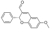 2H-1-BENZOPYRAN-3-CARBOXALDEHYDE, 6-METHOXY-2-PHENYL-, (2R)-