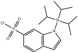 1-[tris(propan-2-yl)silyl]-1H-indole-6-sulfonyl chloride