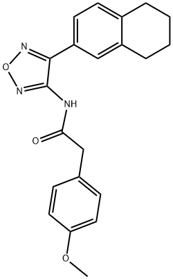 2-(4-methoxyphenyl)-N-[4-(5,6,7,8-tetrahydronaphthalen-2-yl)-1,2,5-oxadiazol-3-yl]acetamide
