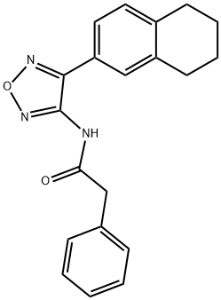 2-phenyl-N-[4-(5,6,7,8-tetrahydro-2-naphthalenyl)-1,2,5-oxadiazol-3-yl]acetamide