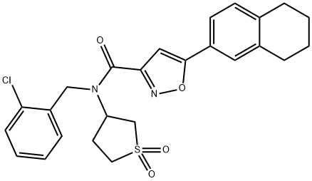 N-(2-chlorobenzyl)-N-(1,1-dioxidotetrahydro-3-thienyl)-5-(5,6,7,8-tetrahydro-2-naphthalenyl)-3-isoxazolecarboxamide
