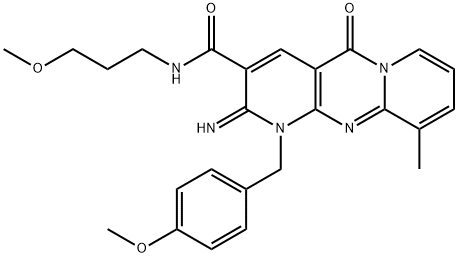 2-imino-1-(4-methoxybenzyl)-N-(3-methoxypropyl)-10-methyl-5-oxo-1,5-dihydro-2H-dipyrido[1,2-a:2,3-d]pyrimidine-3-carboxamide