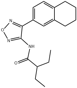 2-ethyl-N-[4-(5,6,7,8-tetrahydro-2-naphthalenyl)-1,2,5-oxadiazol-3-yl]butanamide