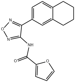 N-[4-(5,6,7,8-tetrahydro-2-naphthalenyl)-1,2,5-oxadiazol-3-yl]-2-furamide