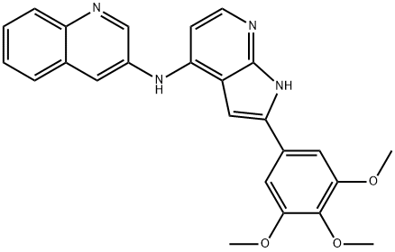 3-Quinolinamine, N-[2-(3,4,5-trimethoxyphenyl)-1H-pyrrolo[2,3-b]pyridin-4-yl]-