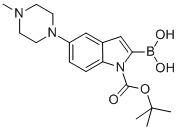 2-硼-5-(4-甲基-1-哌嗪基)-1H-吲哚-1-羧酸-1-(1,1-二甲基乙基)酯