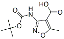 4-Isoxazolecarboxylic  acid,  3-[[(1,1-dimethylethoxy)carbonyl]amino]-5-methyl-