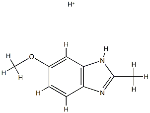 1H-Benzimidazole,  6-methoxy-2-methyl-,  conjugate  acid  (1:1)