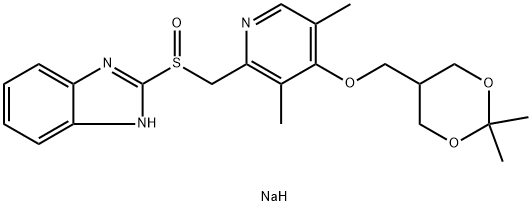 1H-BenziMidazole, 2-[[[4-[(2,2-diMethyl-1,3-dioxan-5-yl)Methoxy]-3,5-diMethyl-2-pyridinyl]Methyl]sulfinyl]-, sodiuM salt (1:1), (+)-