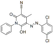 3-Pyridinecarbonitrile,  5-[(2,5-dichlorophenyl)azo]-1,2-dihydro-6-hydroxy-4-methyl-2-oxo-1-phenyl-  (9CI)