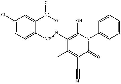 3-Pyridinecarbonitrile,  5-[(4-chloro-2-nitrophenyl)azo]-1,2-dihydro-6-hydroxy-4-methyl-2-oxo-1-phenyl-  (9CI)