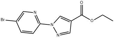 1-(5-bromo-pyridin-2-yl)-1H-pyrazole-
4-carboxylic acid ethyl ester