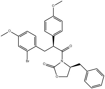 (S)-4-Benzyl-3-[(S)-3-(2-bromo-4-methoxyphenyl)-2-(4-methoxyphenyl) propanoyl]-2-oxazolidinone