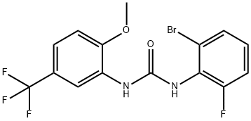 1-(2-溴-6-氟苯基)-3-(2-甲氧基-5-(三氟甲基)苯基)脲