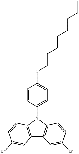 3,6-二溴-9-(4-N-辛氧基苯基)-9H-咔唑