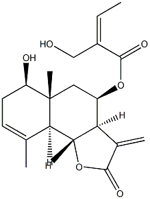 (Z)-2-(Hydroxymethyl)-2-butenoic acid (3aR)-2,3,3aβ,4,5,5a,6,7,9aβ,9bα-decahydro-6α-hydroxy-5aα,9-dimethyl-3-methylene-2-oxonaphtho[1,2-b]furan-4α-yl ester