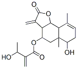 3-Hydroxy-2-methylenebutanoic acid 2,3,3a,4,5,5a,6,7,9a,9b-decahydro-6-hydroxy-5a,9-dimethyl-3-methylene-2-oxonaphtho[1,2-b]furan-4-yl ester