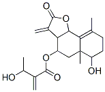 3-Hydroxy-2-methylenebutanoic acid 2,3,3a,4,5,5a,6,7,8,9b-decahydro-6-hydroxy-5a,9-dimethyl-3-methylene-2-oxonaphtho[1,2-b]furan-4-yl ester