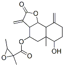 2,3-Dimethyloxiranecarboxylic acid 2,3,3a,4,5,5a,6,7,8,9,9a,9b-dodecahydro-6-hydroxy-5a-methyl-3,9-bis(methylene)-2-oxonaphtho[1,2-b]furan-4-yl ester