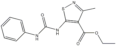 3-Methyl-5-(3-phenylureido)-4-isothiazolecarboxylic acid ethyl ester