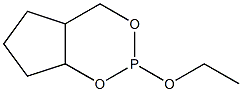 Phosphorous acid, ethyl ester, cyclic ester with 2-hydroxycyclopentanemethanol (7CI)
