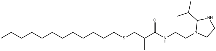 3-(十二烷硫基)-2-甲基-N-[2-[2-(1-甲基乙基)-1-咪唑烷基]乙基]-丙酰胺