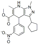 methyl 3-cyclopentyl-4,7-dihydro-1,6-dimethyl-4-(3-nitrophenyl)pyrazolo(3,4-b)pyridine-5-carboxylate