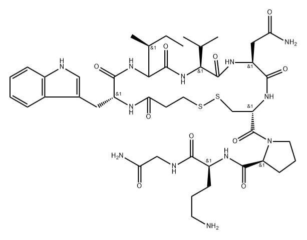1-deamino-2-Trp-4-Val-8-Orn-OT