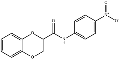 N-{4-nitrophenyl}-2,3-dihydro-1,4-benzodioxine-2-carboxamide
