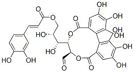 6-O-[2-(3,4-Dihydroxyphenyl)ethenylcarbonyl]-2-O,3-O-(4,4',5,5',6,6'-hexahydroxy[1,1'-biphenyl]-2,2'-diylbiscarbonyl)-D-glucose