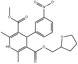 oxolan-2-ylmethyl methyl 2,6-dimethyl-4-(3-nitrophenyl)-1,4-dihydropyr idine-3,5-dicarboxylate
