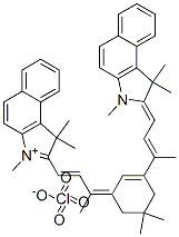 1H-BENZ[E]INDOLIUM, 2-[3-[3-[3-(1,3-DIHYDRO-1,1,3-TRIMETHYL-2H-BENZ[E]INDOL-2-YLIDENE)-1-METHYL-1-PROPENYL]-5,5-DIMETHYL-2-CYCLOHEXEN-1-YLIDENE]-1-BUTENYL]-1,1,3-TRIMETHYL-, PERCHLORATE