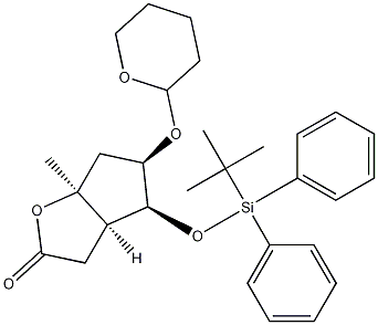 (3aR,4S,5R,6aS)-4-(tert-Butyldiphenylsilyloxy)methyl-5-tetrahydropyranyloxy-hexahydro-2H-cyclopenta[b]furan-2-one