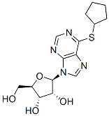 9H-Purine, 6-(cyclopentylthio)-9-(.beta.-D-ribofuranosyl)-