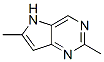 5H-Pyrrolo[3,2-d]pyrimidine, 2,6-dimethyl- (7CI)