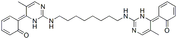 6-[5-methyl-2-[8-[[(4E)-5-methyl-4-(6-oxo-1-cyclohexa-2,4-dienylidene) -3H-pyrimidin-2-yl]amino]octylamino]-3H-pyrimidin-4-ylidene]cyclohexa- 2,4-dien-1-one