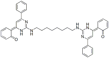 (6E)-6-[2-[8-[[4-(6-oxo-1-cyclohexa-2,4-dienylidene)-6-phenyl-3H-pyrim idin-2-yl]amino]octylamino]-6-phenyl-3H-pyrimidin-4-ylidene]cyclohexa- 2,4-dien-1-one