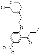 N-(2-(2-butanoyl)-4-nitrophenoxyethyl)-N,N-bis(2-chloroethyl)amine
