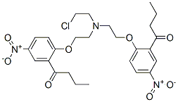 N,N-bis(2-(2-butanoyl)-4-nitrophenoxyethyl)-N-(2-chloroethyl)amine