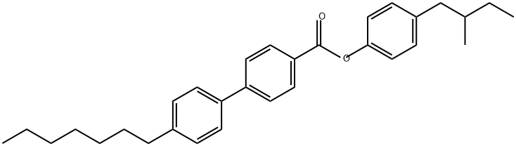 4'-Heptyl-(1,1'-biphenyl)-4-carboxylic acid, 4-(2-methylbutyl)phenyl ester