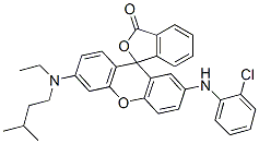 2'-[(2-chlorophenyl)amino]-6'-[ethyl(3-methylbutyl)amino]spiro[isobenzofuran-1(3H),9'-[9H]xanthene]-3-one