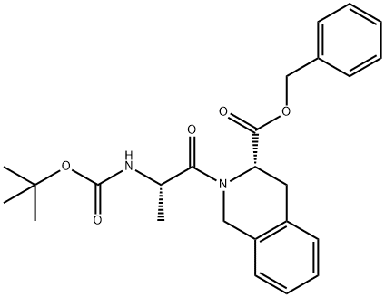 [S-(R*,R*)]-2-[2-TERT-BUTYLOXYCARBONYLAMINO-1-OXOPROPYL]-1,2,3,4-TETRAHYDRO-3-ISOQUINOLINECARBOXYLIC ACID PHENYLMETHYL ESTER