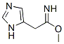 1H-Imidazole-5-ethanimidic  acid,  methyl  ester